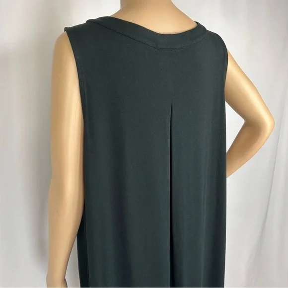 J. Jill Black Keyhole Neck Midi Dress Size 1X - Picture 9 of 12